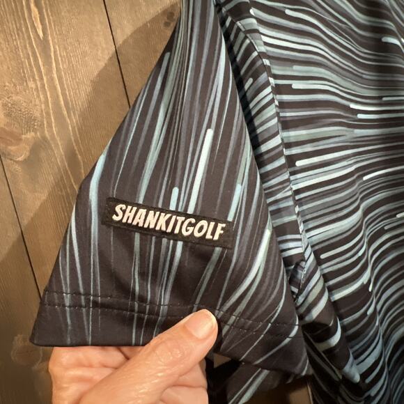 Shank It Golf Men’s Size XL May The Course Be with You Star Galaxy Blue Shirt - Picture 8 of 9